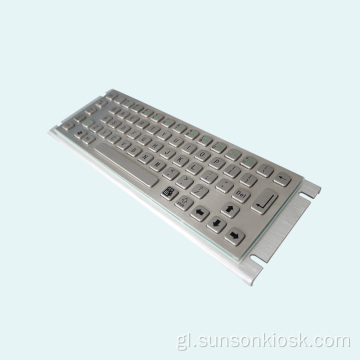 Teclado de metal resistente e teclado táctil
